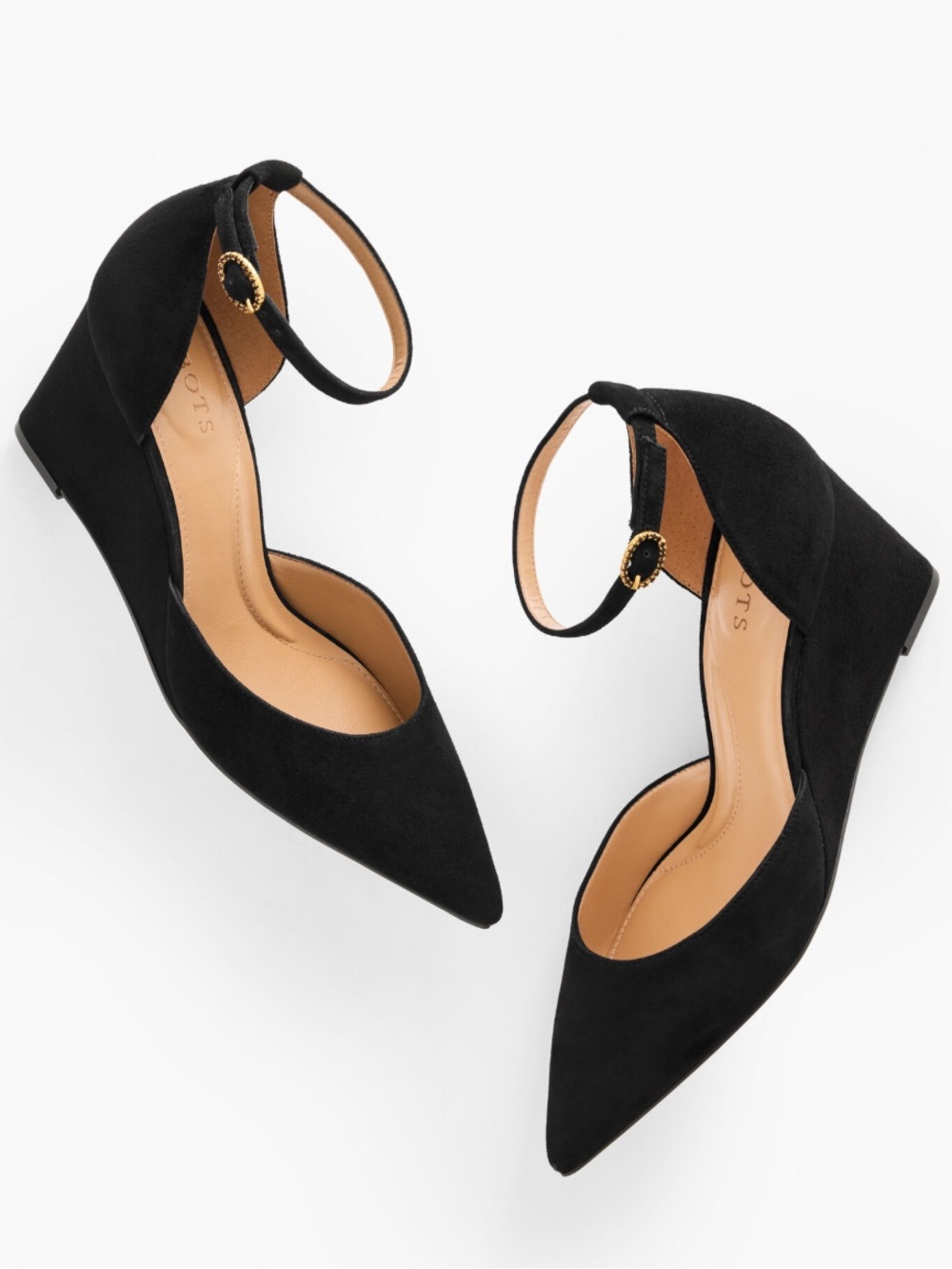 Talbots Black Suede Wedge